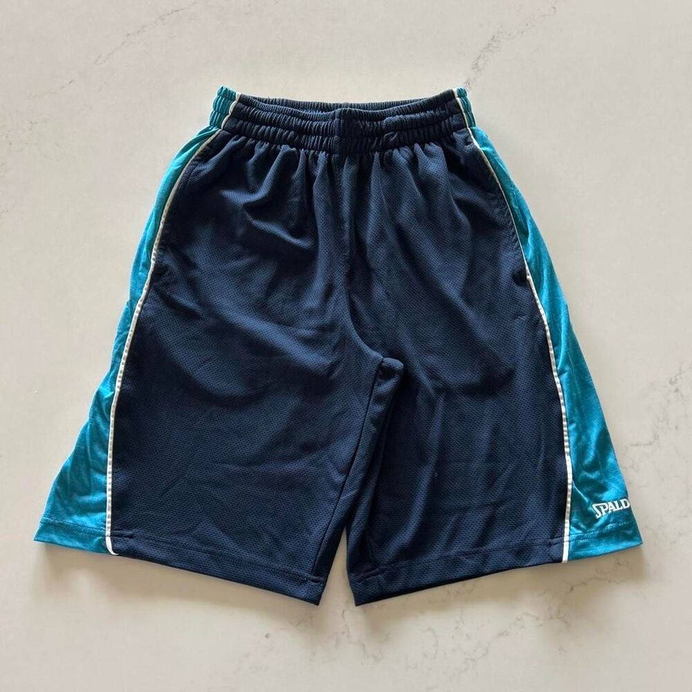 Spalding Men's Navy and Blue Shorts